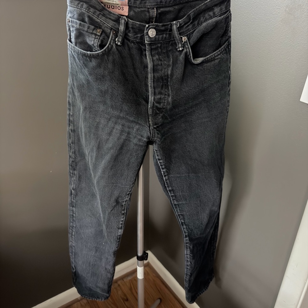 Acne High Rise Women's Jeans in Dark Gray